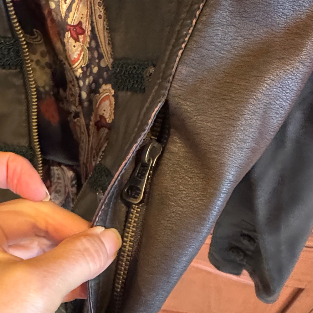 Spanner Dark Brown Leather Jacket - image 4